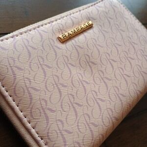 RAMPAGE Pink LOGO Zip Around Wallet Women's